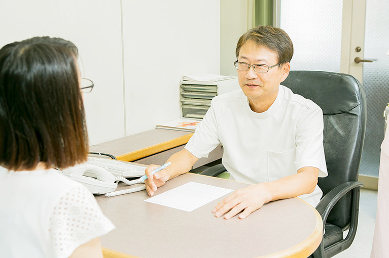 患者さまがどんなことでも話しやすい環境づくりを心がけています